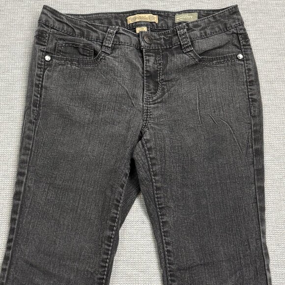 Nine West Womens Black Denim Vintage Bootcut Jeans Embellished Pocket Size 8/29P - Picture 3 of 16